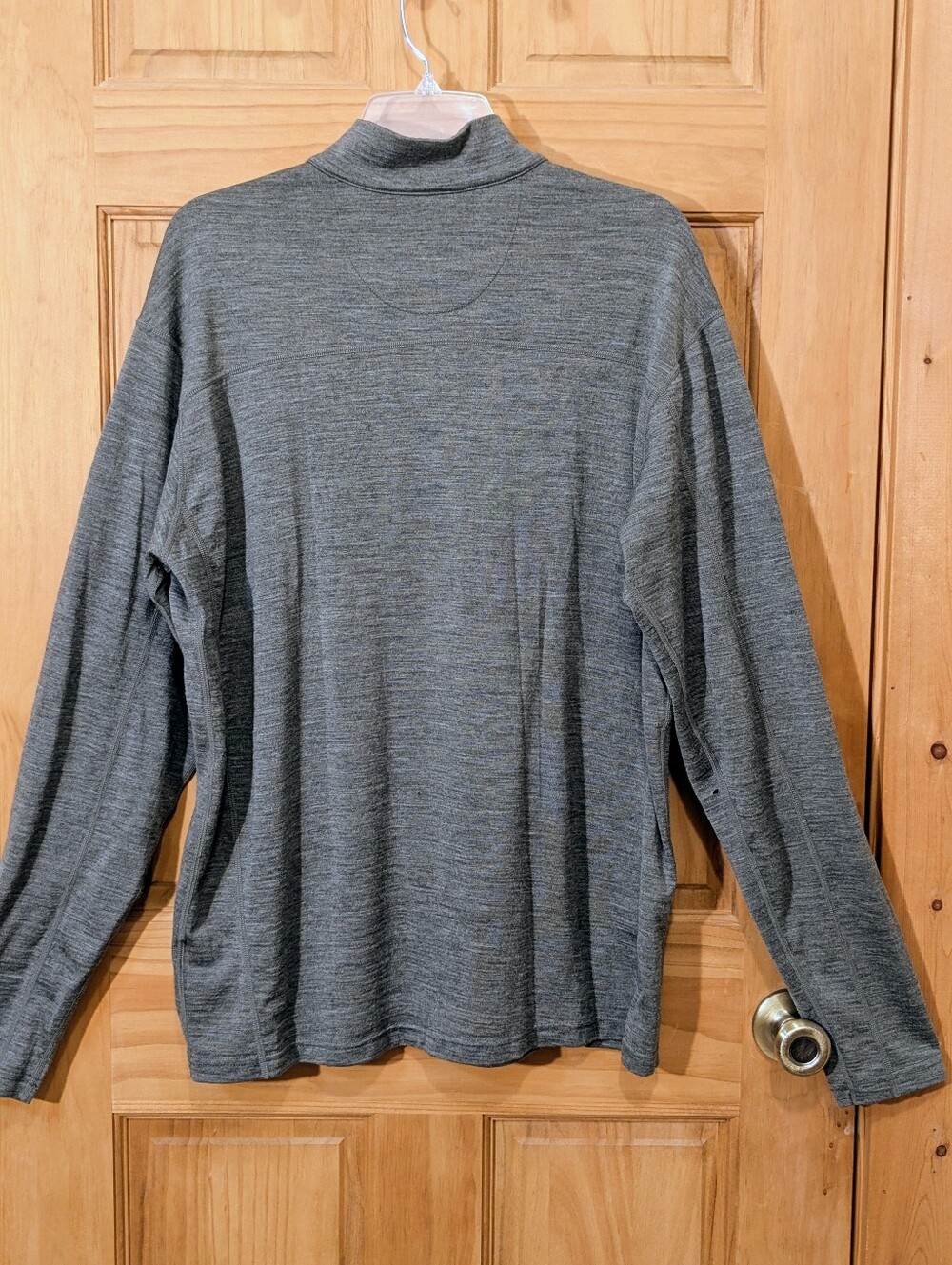 Kuhl Merino Wool 1/4 Zip Pullover Mens XL Heathered Grey Base Layer Outdoor Gorp - Picture 3 of 13